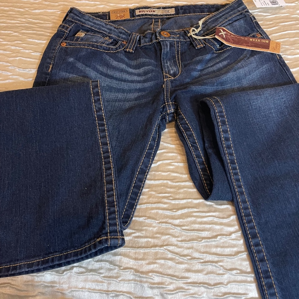 NWT Big Star Womens Blue Jeans Size 28R